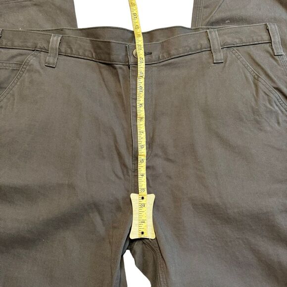 Carhartt Cargo Loose Fit Olive Original Cargo Jeans Green Men's 42x30 Relaxed - Picture 8 of 12